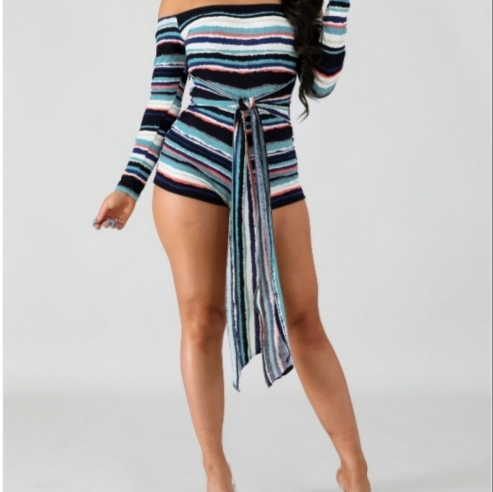 Blue Tye Dye Romper